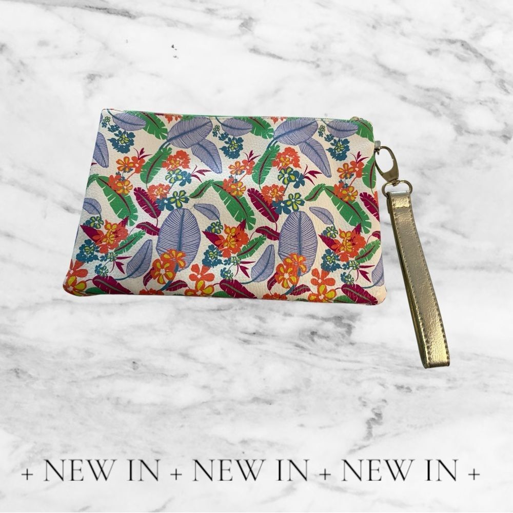 Floral Print Wristlet‎ Clutch
